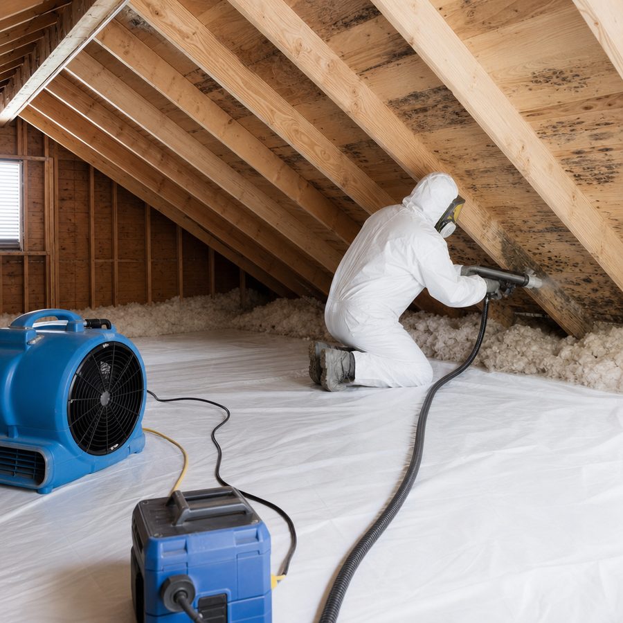 attic mold removal in Omaha, NE