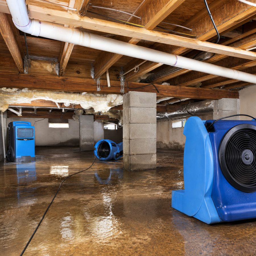 crawl space water damage in Omaha, NE